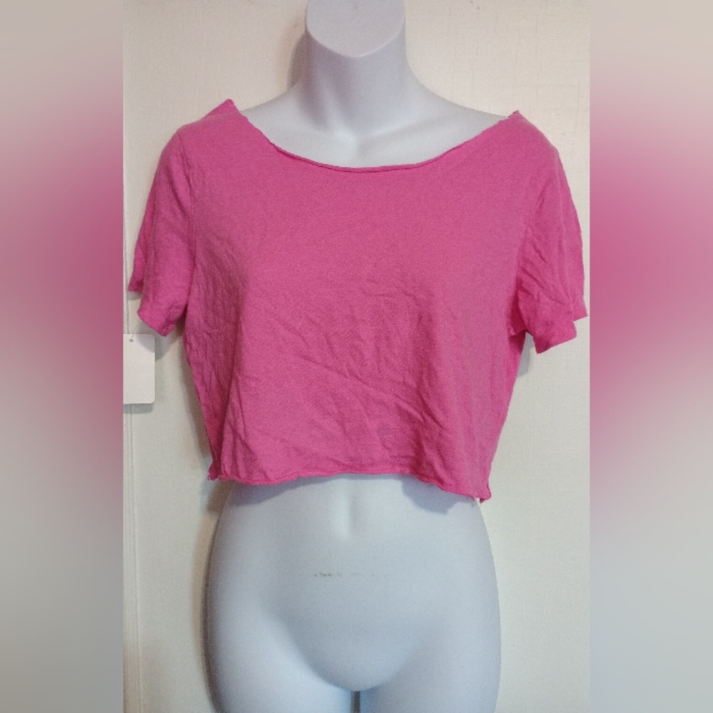 Pink Women's Crop Top